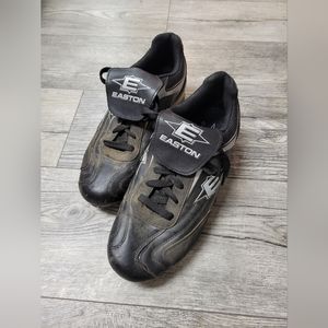 Easton Sz 11 Mens Black and Off White Cleats